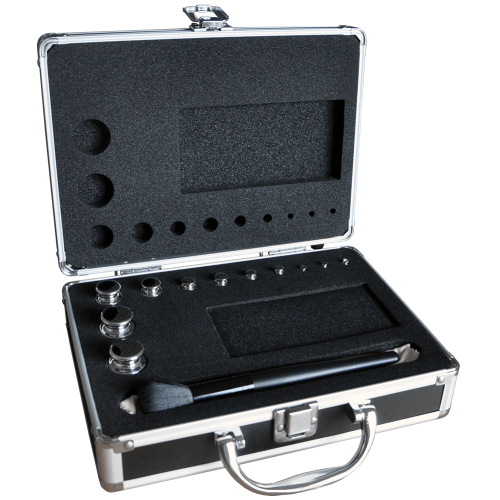 Adam Equipment OIML Stainless Steel F1 1g - 200g Calibration Weight Set and Carry Case - Click Image to Close